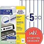 AVERY Zweckform UltraGrip Ordneretiketten DIN A4 50 mm Weiß 25 Blatt à 5 Etiketten von AVERY Zweckform