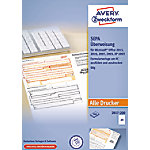 AVERY Zweckform Sepa-Überweisung 2817-200 DIN A4 21 x 29,7 cm Weiß 200 Blatt von AVERY Zweckform