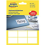 AVERY Zweckform 3325 Universaletiketten Weiß 38 x 24 mm 29 Blatt à 18 Etiketten von AVERY Zweckform