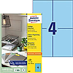 AVERY Zweckform Universaletiketten 3457 105 x 148 mm Rechteckig Blau 100 Blatt à 4 Etiketten von AVERY Zweckform