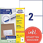 AVERY Zweckform UltraGrip Universaletiketten 3655-200 Selbsthaftend Spezial Weiß 210 x 148 mm 220 Blatt à 2 Etiketten von AVERY Zweckform