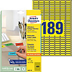 AVERY Zweckform L6037-20 Etiketten DIN A4 Gelb 25,4 x 10 mm 20 Blatt à 189 Etiketten von AVERY Zweckform
