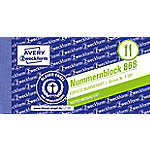 AVERY Zweckform Nummernblock 868 Spezial Perforiert von AVERY Zweckform