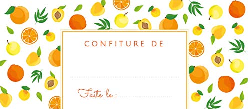 Avery – Beutel mit Etiketten für Marmelade, Gelbe Früchte, 64 étiquettes von Avery