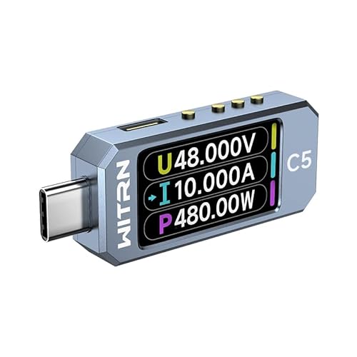 USB-Leistungsmesser PD 3.1 Typ-C-Tester Digitalmultimeter Stromtester Spannungsprüfer DC 48V 6A PD 2.0/3.0 3.1QC 2.0/3.0/4.0 pps Trigger … (C4L (36V)) von AVHzY