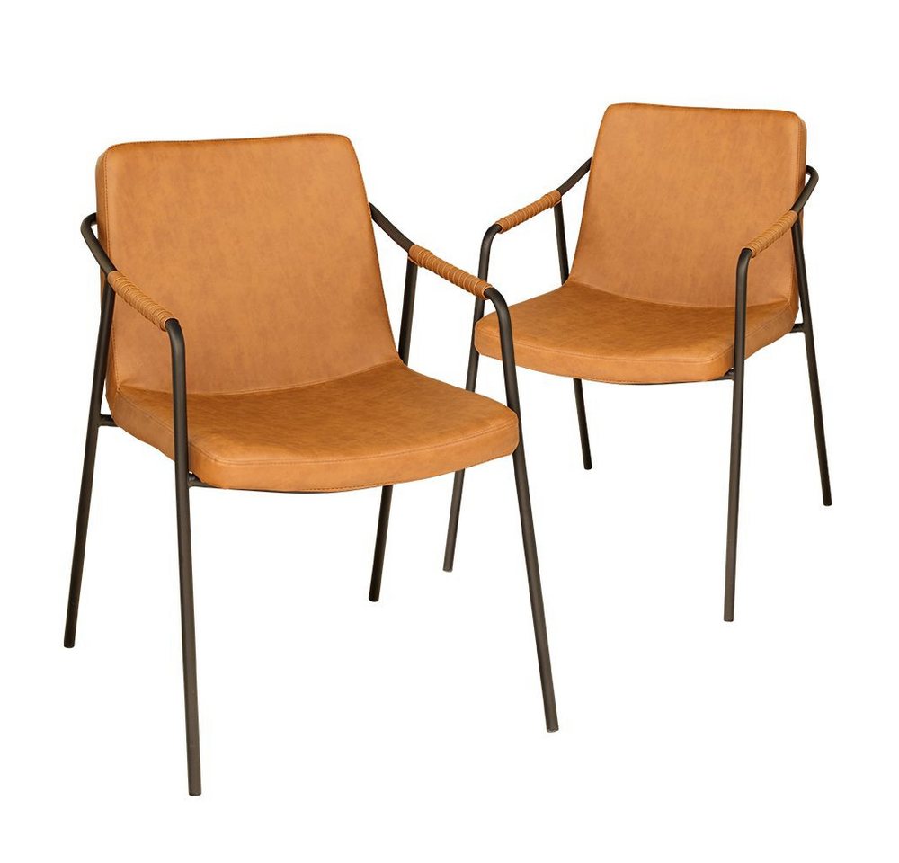 AVISSIMO Polsterstuhl Metallstuhl MS-0073 (2er Set) von AVISSIMO