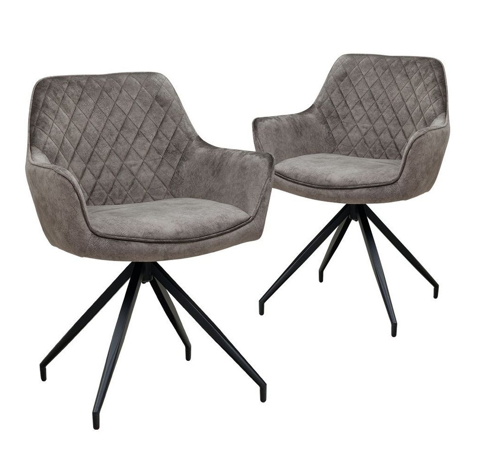 AVISSIMO Polsterstuhl Metallstuhl MS-0112 (2er Set) von AVISSIMO