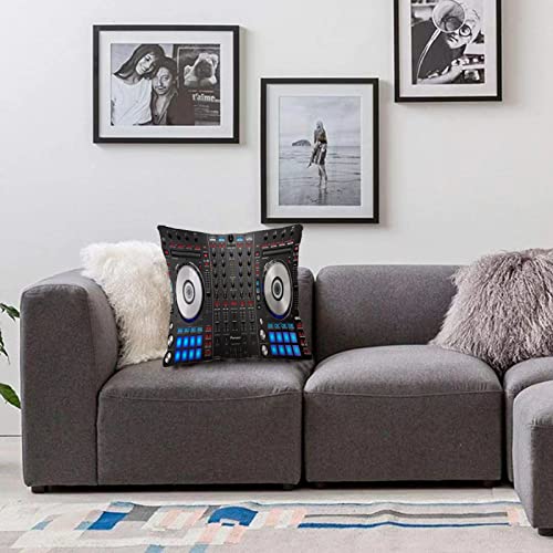 Kopfkissenbezug Home Dekoration,DJ Pioneer Muster 3D-Druck,Pillowcase Super Weich Sofakissen für Wohnzimmer Sofa Bed,45x45cm von AVITASTICS