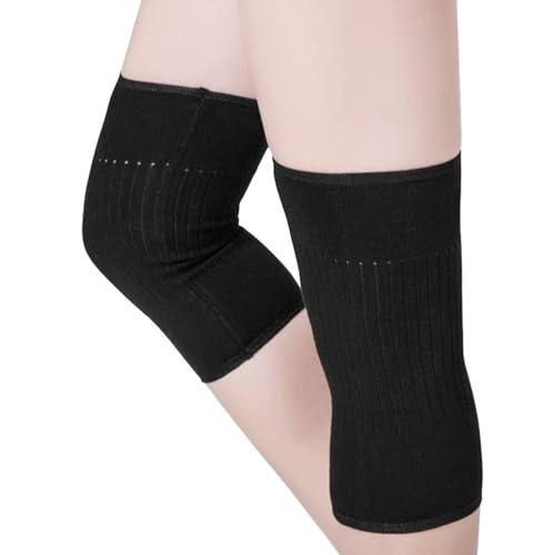 1 Paar Kaschmir Elastische Kniebandage Winter Kniewärmer Knieschützer Thermo Knieorthesen Warme Kaltes Knie Kniemanschette Therapie Knieschoner Knie Arthritis Gelenkschmerzlinderung für Damen Herren von AVJERA