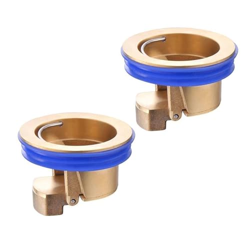 2pcs Alle Kupferboden Drain Kerngeruchsvorbeugung Kerne Geradereihe Geruch Vorbeugung Selbstversiegelung Alle Metall Insektenproof Toilettenküche Badezimmer Abwasserkanal Stopper von AVKGCZ