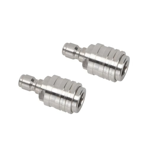 2pcs Edelstahldruckunterdrückerschlauchadapter Autoverriegelung Schneller Anschluss Für Hochwasseranschläge Edelstahl Waschmaschine Adapter von AVKGCZ