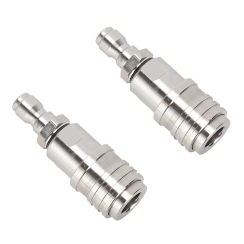 2pcs Edelstahldruckunterdrückerschlauchadapter Autoverriegelung Schneller Anschluss Für Hochwasseranschläge Edelstahl Waschmaschine Adapter von AVKGCZ