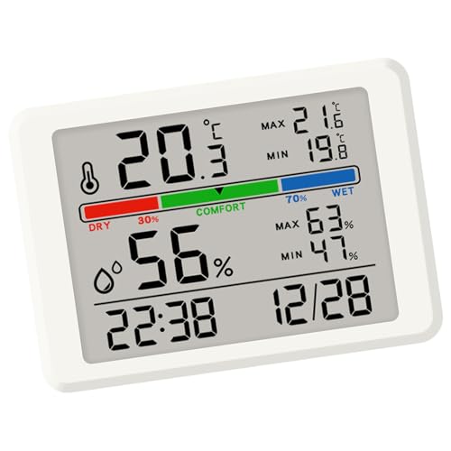 AVKGCZ Batteriebetriebener Digitaler Wecker Mit Integrierter Temperatur Und Luftfeuchtigkeit Überwachung LCD Bildschirm Magnetisch Schlafzimmer Wecker AVKGCZ Batteriebetriebener Digitaler Wecker Mit Integrierter Temperatur Und Luftfeuchtigkeit Überwachung LCD Bildschirm Magnetisch Schlafzimmer Wecker von AVKGCZ