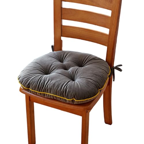 AVKGCZ Bequemer Stuhlkissen Plüsch Sitzpad Mit Sicherer Krawatte Für Winterwärme Und Komfort 42 X 40 cm Sichern Fit Pad Matten Sitzplatz von AVKGCZ