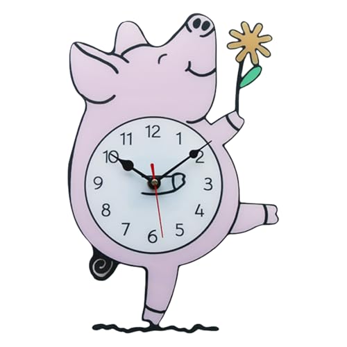 AVKGCZ Cartoon Piggy Form Wanduhr Acryldekorative Uhr Ruhige Bewegung Batterie Für Wohnzimmer Und Büro Küchenwand Betrieben AVKGCZ Cartoon Piggy Form Wanduhr Acryldekorative Uhr Ruhige Bewegung Batterie Für Wohnzimmer Und Büro Küchenwand Betrieben von AVKGCZ