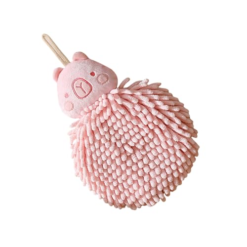 AVKGCZ Fuzzy Handtuch Chenilles Handtuch Mit Hängenden Schleife Weiche Trocknende Dekorative Badetücher Für Badezimmer Küche Cartoon Capybara Handtücher von AVKGCZ