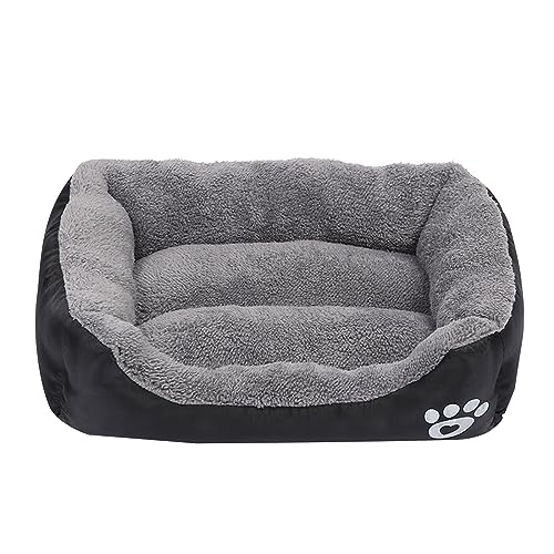 AVKGCZ Hundebett Stilvolles Nest Für Kleine Welpenkätzchen Nicht Schlupf Korb Haustierbett Mit Pelzigem Kissen Mehrfarbige Sofa Betten Für Mittelgroße Hunde von AVKGCZ