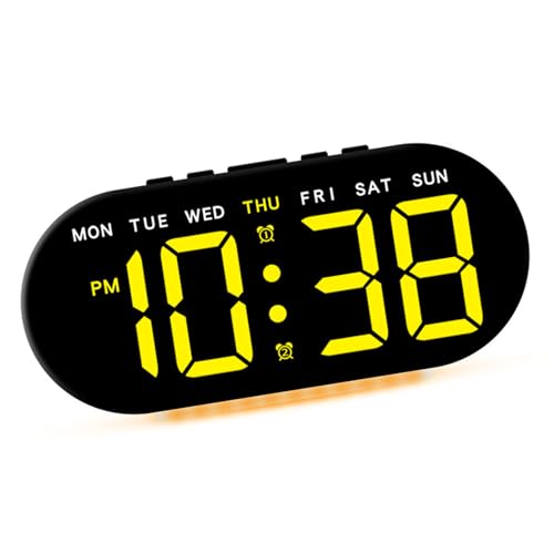 AVKGCZ LED Wecker Verstellbarer Helligkeit Desk Colck Dimmbare Nachtuhr Für Ältere Menschen Und Senioren Für Schlafzimmer Modernes Design AVKGCZ LED Wecker Verstellbarer Helligkeit Desk Colck Dimmbare Nachtuhr Für Ältere Menschen Und Senioren Für Schlafzimmer Modernes Design von AVKGCZ