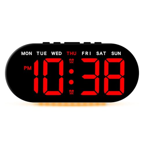 AVKGCZ LED Wecker Verstellbarer Helligkeit Desk Colck Dimmbare Nachtuhr Für Ältere Menschen Und Senioren Für Schlafzimmer Modernes Design AVKGCZ LED Wecker Verstellbarer Helligkeit Desk Colck Dimmbare Nachtuhr Für Ältere Menschen Und Senioren Für Schlafzimmer Modernes Design von AVKGCZ