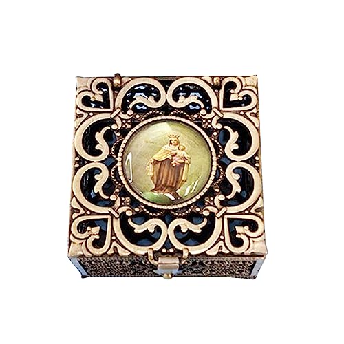 AVKGCZ Retro Pirate Treasure Storage Box Organisatoren Ohrringe Kristallschmuck Frauen Display Travel Container Hohlkasten Christliche Dekorationen AVKGCZ Retro Pirate Treasure Storage Box Organisatoren Ohrringe Kristallschmuck Frauen Display Travel Container Hohlkasten Christliche Dekorationen von AVKGCZ