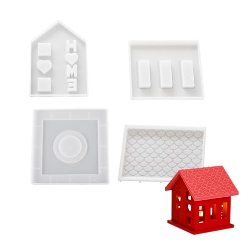 Candlestick Silikonform Haus Geformte Kerzenhalter Formen DIYS Beton Gipsharzform Hochzeitshäuser Dekoration Harzform von AVKGCZ