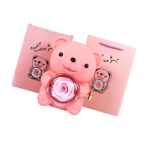 Eternals Rose Und Bärende Designs Präsentieren Box Dekorative Nachtverzierungen Für Valentinstag Hochzeit Andere Veranstaltung Erhaltene Rose Und Bärenbox von AVKGCZ