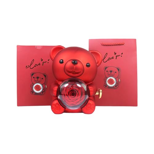 Eternals Rose Und Bärende Designs Präsentieren Box Dekorative Nachtverzierungen Für Valentinstag Hochzeit Andere Veranstaltung Erhaltene Rose Und Bärenbox von AVKGCZ