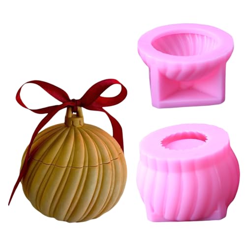 Flexible Epoxidharzbehälter Form Kugelkugel Geformtes Glas Mit Deckel Perfekt Für Kerzenhalter Und Weihnachtsdekorationen Einzigartige Festivaldekoration von AVKGCZ