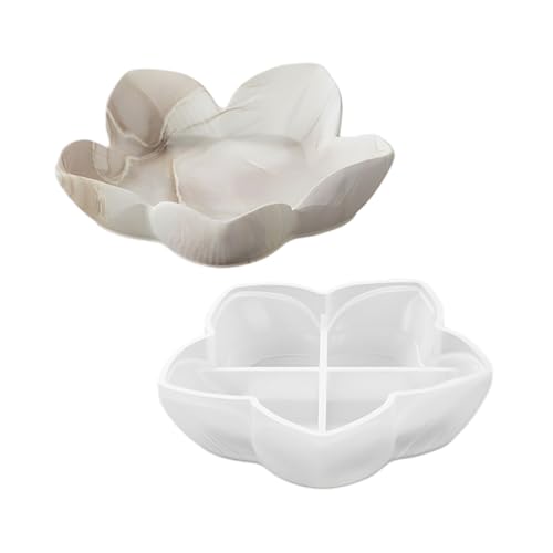 Flexible Silikonform Zum Crafting Blumenform Tablett Epoxidharz Juwelry Schale Dekorative Aufbewahrungsplatte Silikon Obstteller Schmuckschale von AVKGCZ