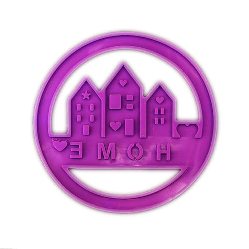 Home Dekoration Silikonform Große Kreise Haus Ornament Form Praktischer Gipsformform Schmuck Schmieden Silikongussform Formen von AVKGCZ