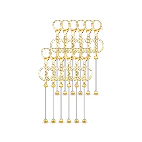 Multi [Urpierschlüsselkettenzauber Mit 12 Teilen Perlenanhänger Set Robustes Legierungshandwerk Für Männer Und Frauen Täglich Gebrauch Craft Keyring Rohlinge von AVKGCZ