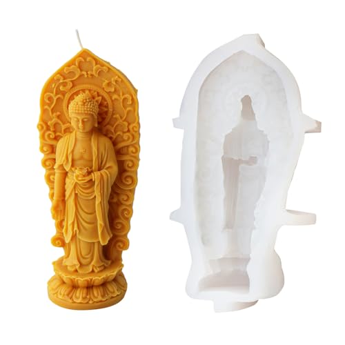 Multifauntale Silikonformen Künstlerische Buddhas Form Silikonkerze. von AVKGCZ