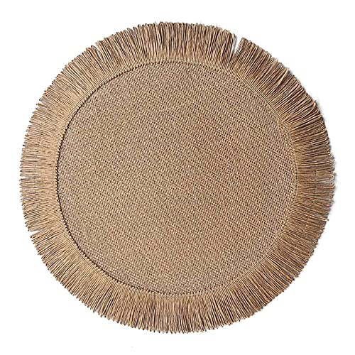 Runde Quasten Placemat Hitzebeständige Matte Einfache Esstisch Matte SaPhemat Für Hochzeitsheimen Party Esstisch Isolierte Taschen Tischematen von AVKGCZ