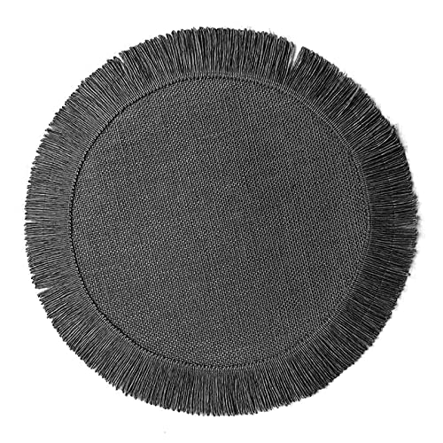 Runde Quasten Placemat Hitzebeständige Matte Einfache Esstisch Matte SaPhemat Für Hochzeitsheimen Party Esstisch Isolierte Taschen Tischematen von AVKGCZ
