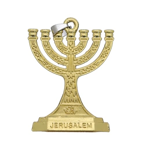 Traditionelle Jüdische Menorah 7 Branch Candlestick Jerusalem Tempel Kerzenhalter Keychain 12 Stämme des Israel Menorah Religiösen Kerzenhalter Traditionelle Jüdische Menorah 7 Branch Candlestick Jerusalem Tempel Kerzenhalter Keychain 12 Stämme des Israel Menorah Religiösen Kerzenhalter von AVKGCZ