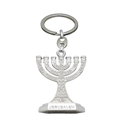 Traditionelle Jüdische Menorah 7 Branch Candlestick Jerusalem Tempel Kerzenhalter Keychain 12 Stämme des Israel Menorah Religiösen Kerzenhalter Traditionelle Jüdische Menorah 7 Branch Candlestick Jerusalem Tempel Kerzenhalter Keychain 12 Stämme des Israel Menorah Religiösen Kerzenhalter von AVKGCZ
