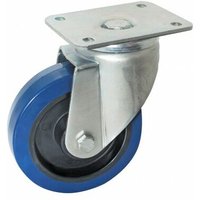 Lenkrolle AVL mit Platte - blaues Gummi - Ø160 - 527735 von AVL