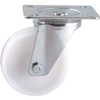 AVL - Lenkrolle mit Platte - Weiße Nylonrolle ø 50 - Tragfähigkeit 50 kg - 590501B von AVL
