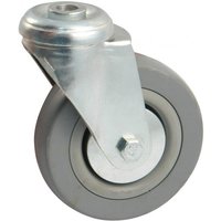 Lenkrolle mit Auge - Gummirad ø 100 - Tragkraft 80 kg - 5508100H - AVL von AVL