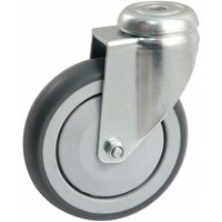 AVL - Lenkrolle mit runder Platte Gummirad ø 100 - Tragkraft 100 kg - 550882O von AVL