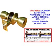 AVL - matt messing knopfhebel 60 und 70 mm mit schlüssel und schloss 100T von AVL