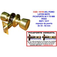 AVL - Messingknopf für 60- und 70-mm-Türen, Modell PASO101T von AVL