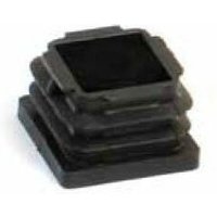 AVL - Schwarzes Endstück eintretend für quadratisches Rohr T25x25 - 37325 von AVL
