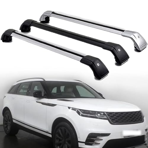 AVLIK DachträGer RelingträGer für Range Rover Velar SUV 2017-2023, Dachgepäckträger Aluminium AbschließBar mit Geschlossene Dachreling A Paar,Black-1 Pair von AVLIK