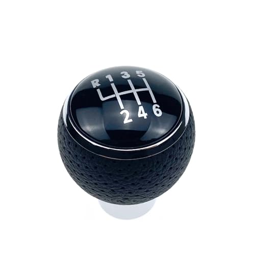 Schaltknäufe Für Mitsubishi Für Lancer V3 V5 Auto 5 6 Geschwindigkeit Schaltknauf MT Kopf Stick Griff Shifter Kopf Handball Schaltmanschette(6 Speed with hole) von AVLIK