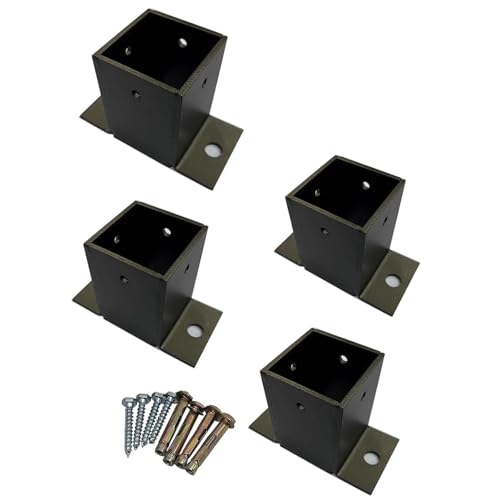 AVLLSO Aufschraubhülse Pfostenträger(4 Pcs,5 1/3 x 5 1/3 in x4 in H) von AVLLSO