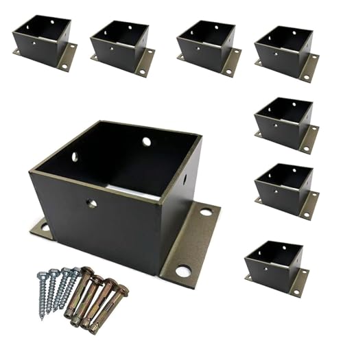 AVLLSO Aufschraubhülse Pfostenträger(8 Pcs,3 3/4 x 3 3/4 in x 3 in H) von AVLLSO