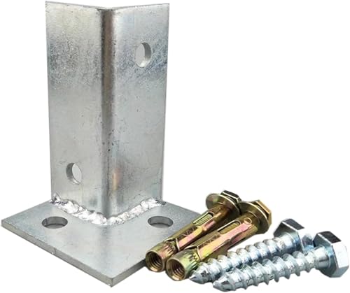 AVLLSO Aufschraubhülse Pfostenträger Beton Post Anker, Zaun Post Halter für Holzzaun Pergola Geländer(1 Piece) von AVLLSO