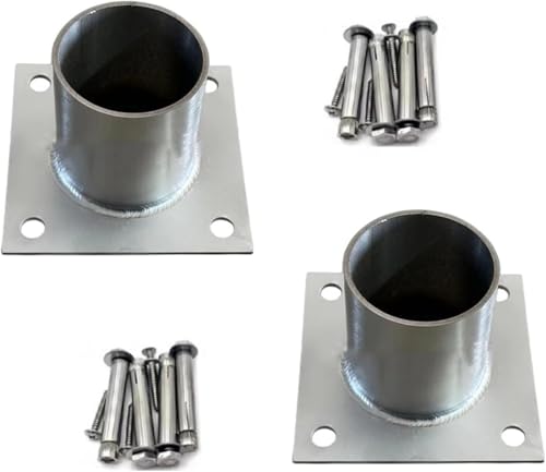 AVLLSO Einschlagbodenhülse Runde Bodenanker Kits für Deck Patio Balkon Zaun, Edelstahl Säulen Basis Brackets, 2 3 4 5 6 7 Zoll Durchmesser(Dia 190mm) von AVLLSO