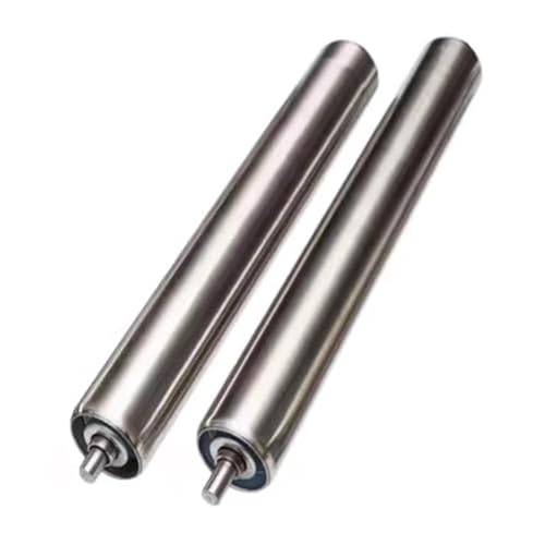 AVLLSO Förderbandrolle/-Walze 2er-Pack DIY-Projekte Schwerkraftwalze, Austausch der Edelstahl-Förderrolle für Lagerhallen, 40 36 32 28 24 20 18 16 12 10 8 6 4 Zoll(Dia 2"/50mm,L 15.7"/400MM) von AVLLSO